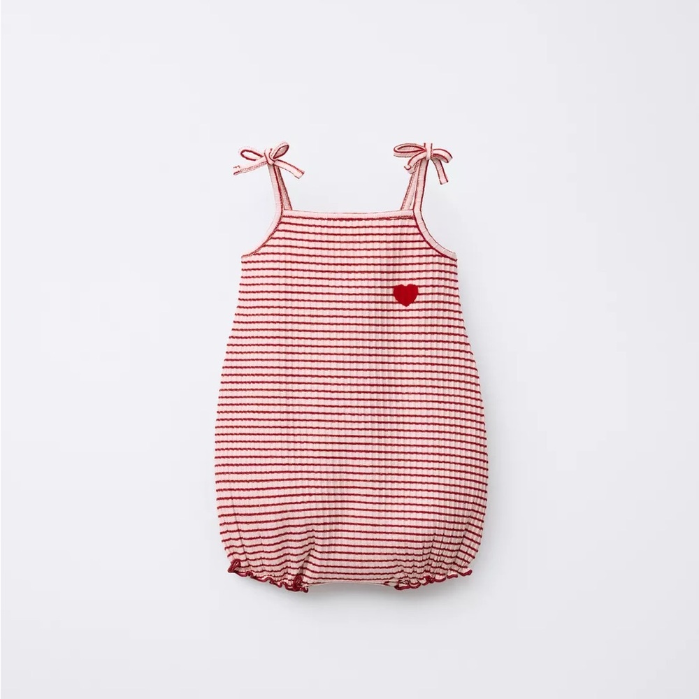 Baby Zara Striped Heart Romper